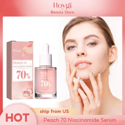 Peach 70% Niacinamide Essence Moisturizing Firming Pores Facial Skin Care 30ml Beauty Products Brightening Hydrating Face Serum