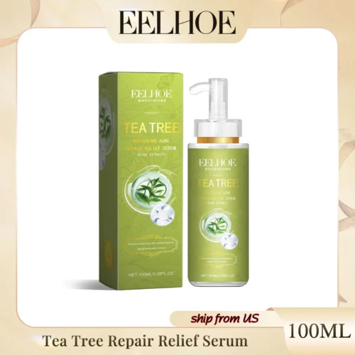 Eelhoe Tea Tree Anti-acne Essence Reduces Acne Pimples Fine Lines Clears Skin Tightens Pores And Moisturizes Skin Essence