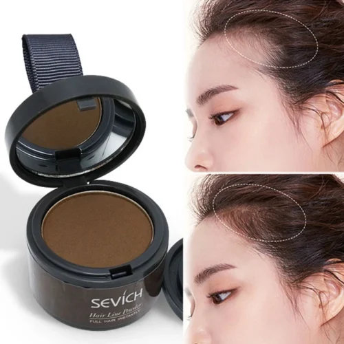 Sevich Hairline Powder 4g Hairline Shadow Powder Makeup Hair Concealer Natural Cover Unisex Hair Loss Product