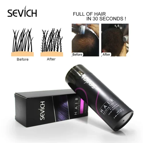 Sevich 25g Hair Fiber Instant Hair Growth Keratin Hair Building Fibers Powder Applicator Comb Extension Hair In Second 10 Color