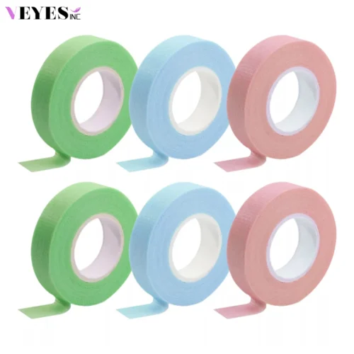 6 Rolls Veyes Inc Lash Extensions Tapes Veyelash Non-woven Adhesive Tape Medical Fabric Tape For False Lashes Patch Makeup Tools