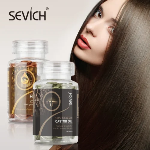 Sevich 30PCS/Bottle Hair Vitamin Capsule Ginger Serum Anti-hair loss Nourishing Repair Treatment Damaged Hair Growth Capsule