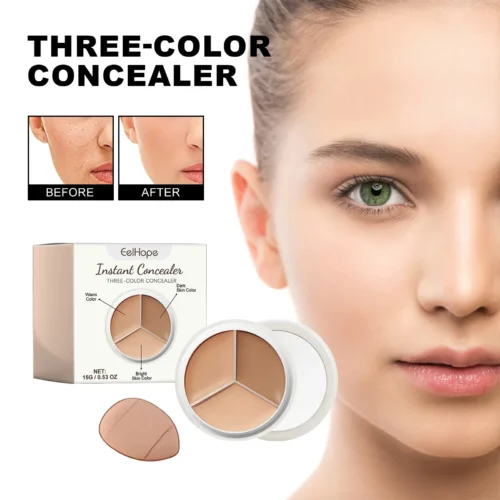 Spot Concealer Tear Trough Concealer Precise Coverage Three Color Partition Beauty And Health Facial Concealer Spot Acne Marks