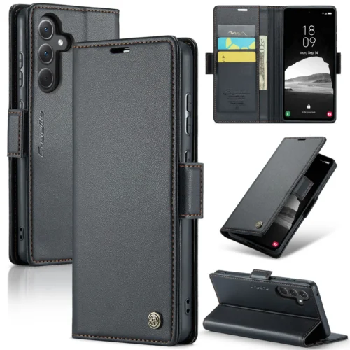 For Samsung Galaxy A55 5G A35 A25 A05S（2024）Wallet Case With Card Holder, RFID Blocking, Durable Leather Kickstand Phone Cover