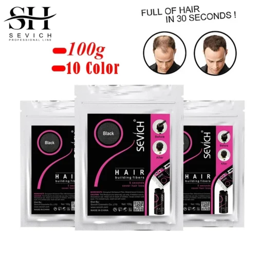 Sevich 100g Hair Loss Product Hair Building Fibers Keratin Bald To Thicken Extension In 30 Second Concealer Powder For Unsex