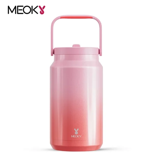 Meoky 50oz Cup Large Capacity Vacuum Cup with Lid Stainless Steel Leak-proof Water Bottle Coffee Mug Juice Cup for Outdoor Sport