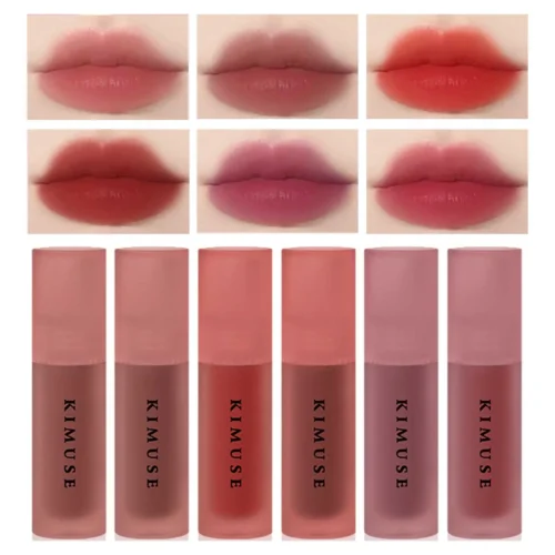 Lipstick Set Long-lasting Matte Lipstick 24h Waterproof Sets Of 6Pcs Long-lasting Matte Velvet Lipstick For Office Dating