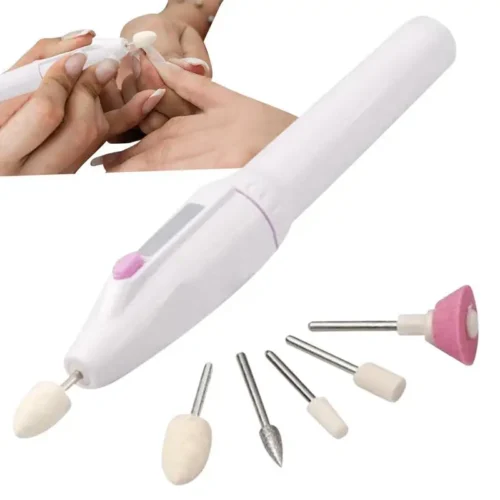 1 Set Electric Manicure Machine Nail Drill Pen Pedicure File Polish Shape Feet Care Tools Kit