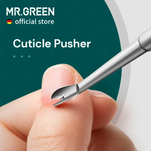 MR.GREEN Cuticle Remover Dead Skin Pusher Surgical Grade Stainless Steel Nail Art Manicure Tools Scraper Nail Cleaner Trimmer