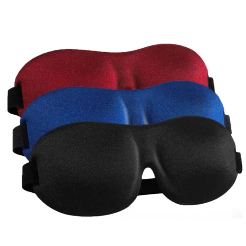 Ultimate Relaxation Deluxe Premium Ultra-Soft 3pcs Sleep Eye Mask Set - High-Quality Contoured Cup Blindfold for Restful Night,