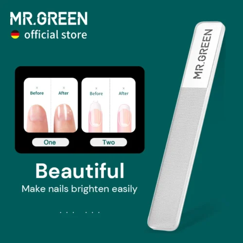 MR.GREEN Nano Glass Nail Files Professional Polishing Manicure Art Tool Washable make nails brighten easily like nail polish